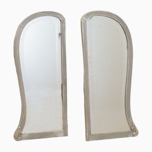 Danish Mirrors with Pine Frames, 1960s, Set of 2