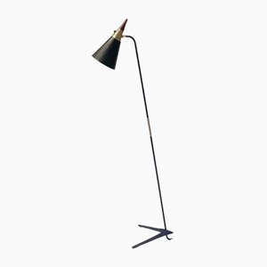 Lámpara de pie Mid-Century atribuida a Svend Aage Holm Sørensen para Lyfa, Dinamarca, años 50