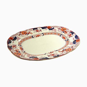 Victorian Earthenware Platter from Derby Crown Ware
