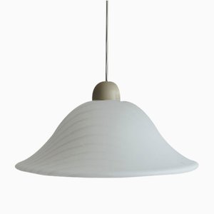Large Mid-Century Glass Ceiling Lamp from Peill & Putzler