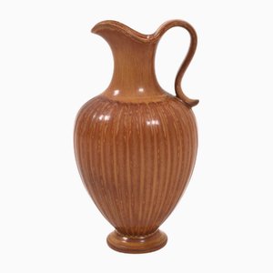 Large Glazed Stoneware Vase with Handle by Gunnar Nylund for Rörstrand