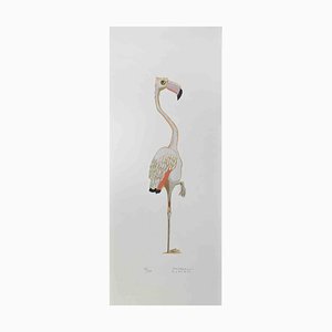 Lithographie Alberto Mastroianni, Flamingo, 1970s