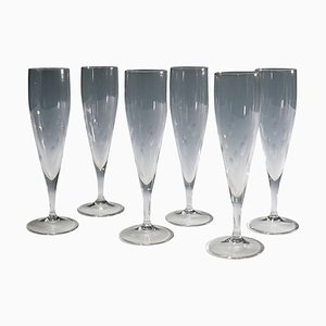 Champagne Flutes by Wagenfeld for WMF, Germany, 1950s, Set of 6