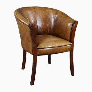 Multifunctional Cow Leather Club Chair