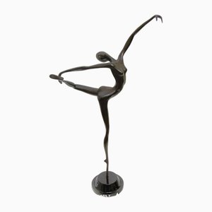 Figurine Danseuse De Ballet Style Art Déco En Bronze