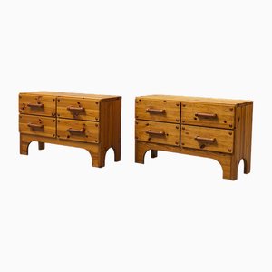 Swedish Chest of Drawers by Christian Langeström for Ab Nybrofabriken, 1970s, Set of 2