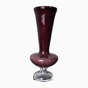 Vase en Verre de Murano Violet, Italie, 1980