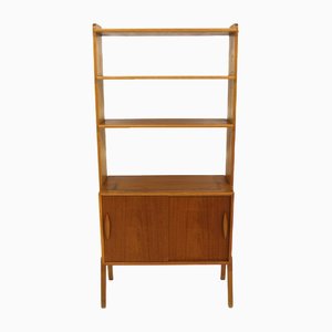 Teak Bookcase with Suspended Box, 1960s