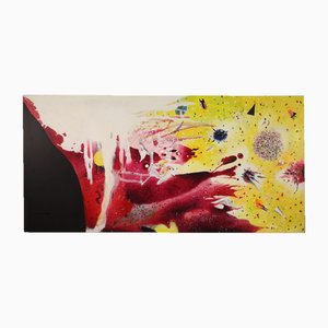 Artiste italien, Sujet abstrait, 1970, Huile sur Toile