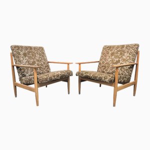 Set of Mid-Century Armchairs attributed to Ton, Czechoslovakia, 1960s