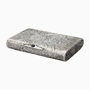 Samodorok Silver Cigarette Box, Russia, 1920s