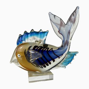 Large Vintage Murano Glass Fish, Italy, 1970s