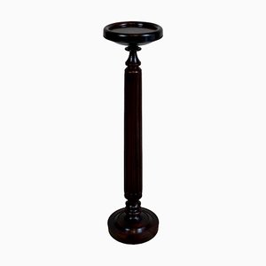 Mahogany Torchiere Pedestal Plant Stand