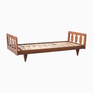 Mid-Century Oak Day Bed by Guillerme et Chambron