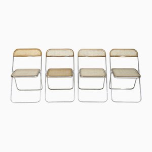 Plia Chairs by Giancarlo Piretti for Castelli / Anonima Castelli, 1960s, Set of 4
