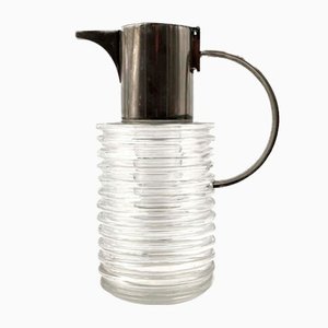Brocca serie Onde in vetro argentato di Sergio Asti per Arnolfo di Cambio, 1968
