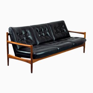 Mid-Century Leather Sofa, 1960s