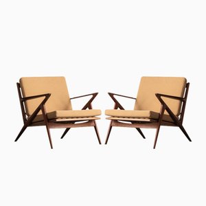 Z-Chairs by Poul Jensen for Selig OPE, Denmark, 1950s, Set of 2