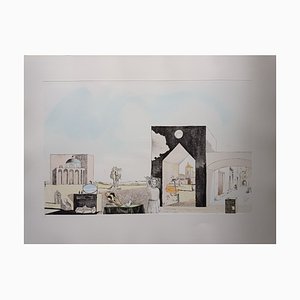 Salvador Dali, Paranoid Town, 1999, Lithographie