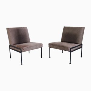 Minimalist Lounge Chairs, 1960s, Set of 2