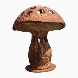 Vintage Mushroom Garden Lantern in Cast Iron, 1960s