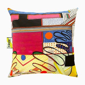 Sixties Wave Cushion Cover by F.Roze