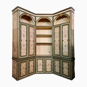 Louis XV Venitian Wood Library in Gilded Wood and Lacquered, 1900s