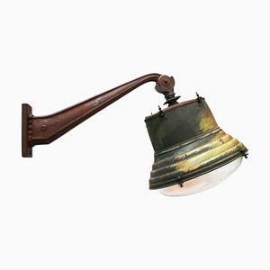 Französische Vintage Straßenlampe aus Kupfer & Gusseisen von Eclatec