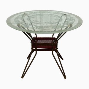 Vintage Glass Table, 1950s