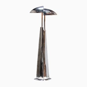 Ara Heavy Cast Aluminium Table Lamp Design by Mies & Van Gessel for Quasar, 1990s