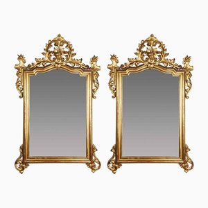 Golden Mirrors by Luigi Filippo, Set of 2