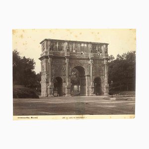 Ludovico Tuminello, Arco de Constantino, Fotografía vintage, Principios del siglo XX