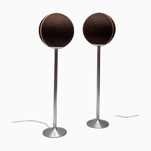Korona K1-70 70 Watts Spherical Stand Speakers from Schaub Lorenz, 1970s, Set of 2