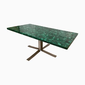 Table Basse Vintage en Malachite, 1970s