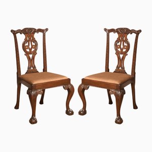 Set of Chippendale Revival Side Chairs, 1890s