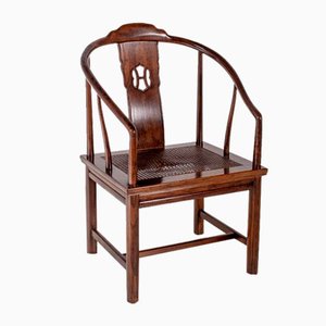 Antique Chinese Horseshoe Hongmu Chair