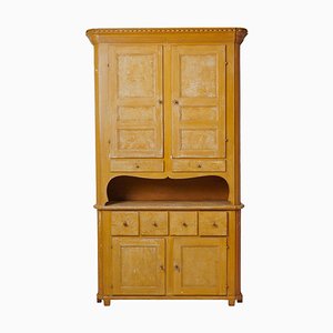 Tall Antique Northern Swedish Country Cabinet