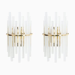 Crystal Rods Sconces attributed to Christoph Palme, Germany, 1970s, Set of 2