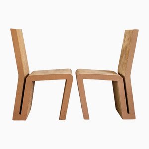 Easy Edges Cardboard Side Chairs by Frank Gehry for Vitra, Set of 2