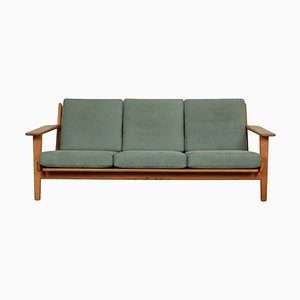 GE-290 Sofa in Green Fabric by Hans Wegner for Getama, 2000s