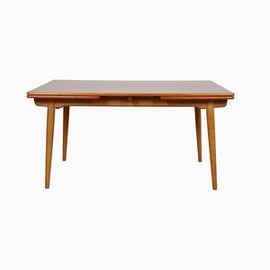 AT-316 Dining Table with Dutch Extensions in Teak and Oak by Hans Wegner for Andreas Tuck