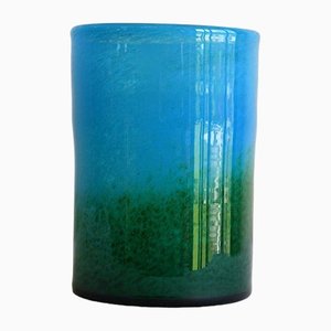 Jarrón Cylinder sueco de vidrio de John Orwar Lake para Ekenas