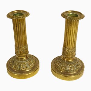 Small Louis XVI Candlesticks, 18th Century, Set of 2