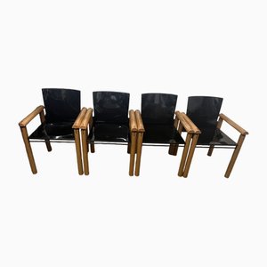 Dining Chairs in the style of Tobia Scarpa, 1970, Set of 4
