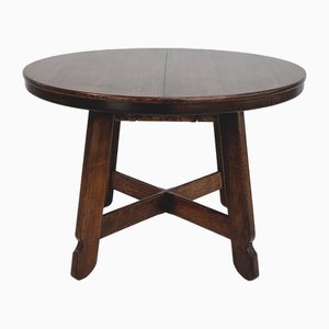 Round Table in Oak and Extensible, 1950s