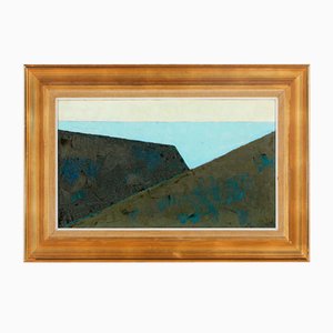 Tage Klüwer, Landschaft, 1961, Öl auf Leinwand, Gerahmt