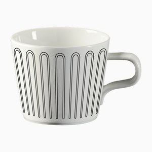 Baroqeat Tea Cup by Le Porcellane Firenze 1948, Set of 2