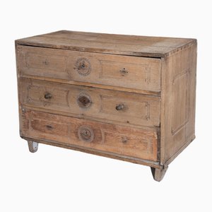 Provincial Louis XVI Chest of Drawers in Oak, Late 18th Century