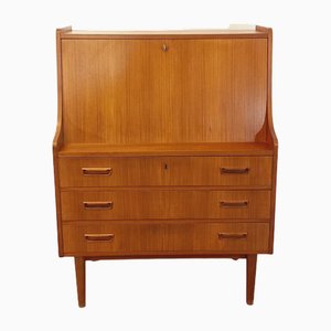 Mid-Century Danish Secretaire in Teak by Gunnar Nielsen Tibergaard