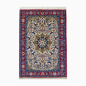 Isfahan Teppich aus Seide & Wolle, 1980er